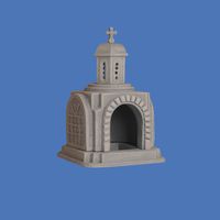 Candleholder in church shape