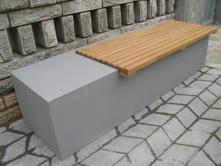 Concrete bench