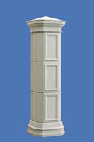 Concrete columns for gates and fences
